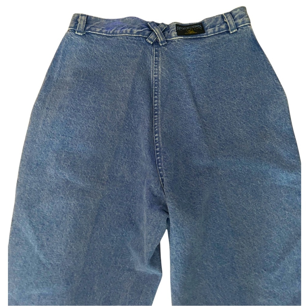 Vintage 90s Rockies High Waist Tapered Jeans | Blue | Vintage 29/9 (W27 x L36) - Picture 4 of 6